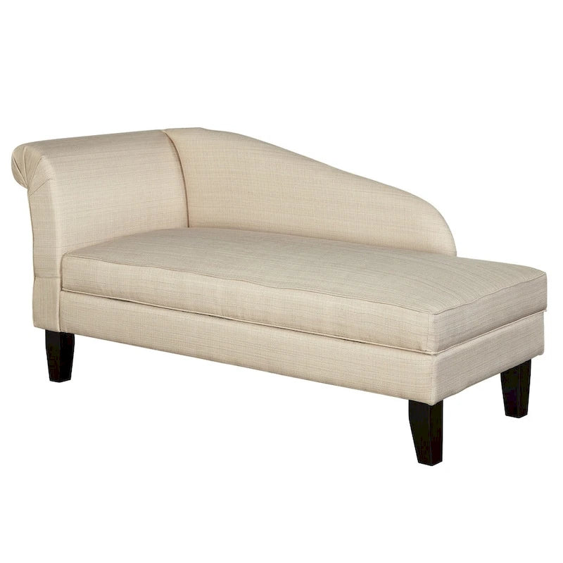 Simple Living Chaise Lounge with Storage Compartment