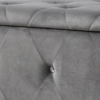 Upholstered Tufted Storage Bench