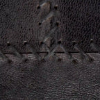 Carbon Loft Najah Patchwork Leather Industrial Pouf Ottoman