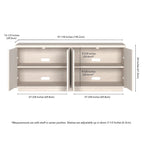 Hanson Rectangular TV Stand for TV's up to 65