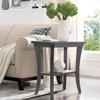 Leick Home Boa Narrow End Table with Shelf