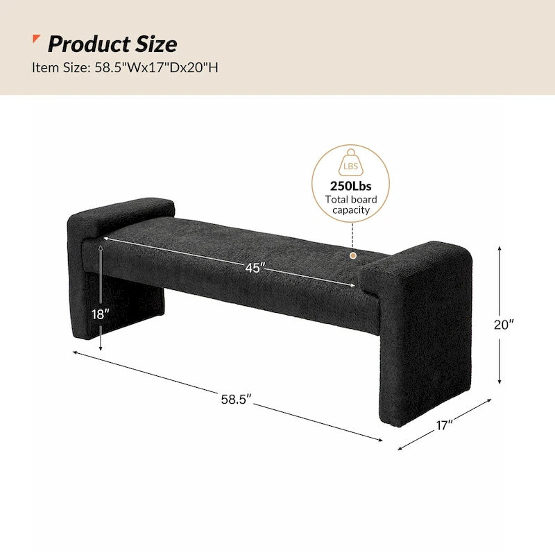 Roland Upholstered Bedroom Bench by HULALA HOME