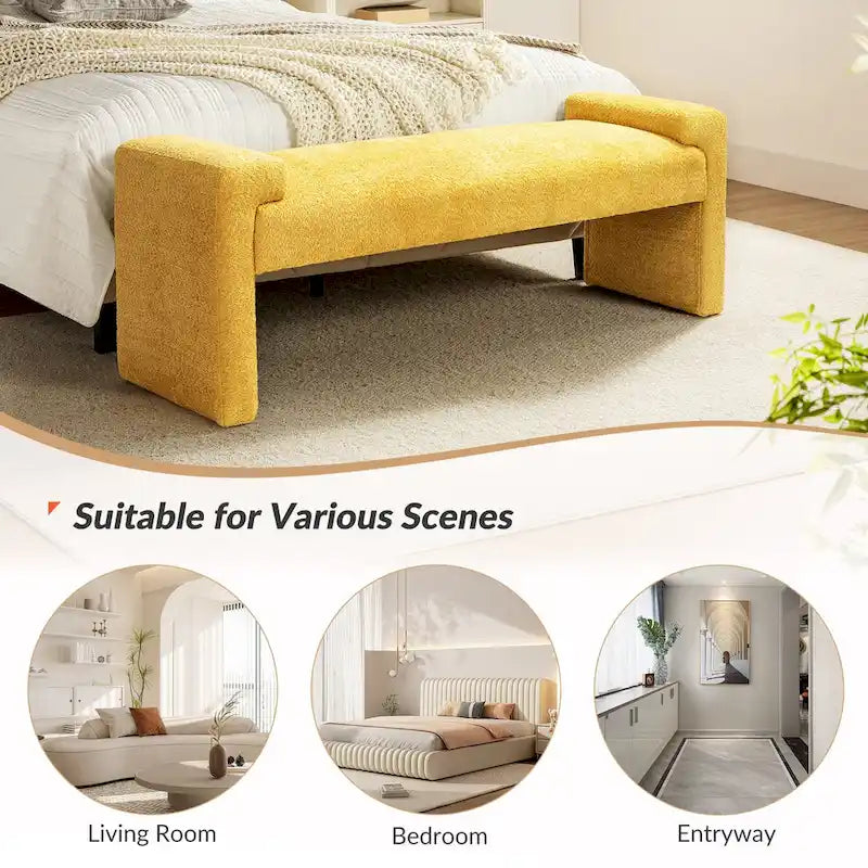 Roland Upholstered Bedroom Bench by HULALA HOME