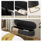 David Modern Upholstered Flip Top Storage Bench with Ottoman by HULALA HOME