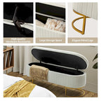 David Modern Upholstered Flip Top Storage Bench with Ottoman by HULALA HOME