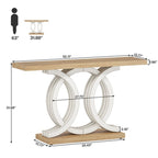 Farmhouse Console Sofa Table, 55 Inches Entryway Hallway Foyer Table