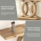 Farmhouse Console Sofa Table, 55 Inches Entryway Hallway Foyer Table