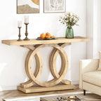 Farmhouse Console Sofa Table, 55 Inches Entryway Hallway Foyer Table