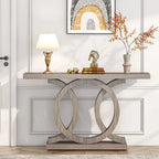 Farmhouse Console Sofa Table, 55 Inches Entryway Hallway Foyer Table