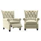 Plush Pushback Recliner Chairs (Set of 2)