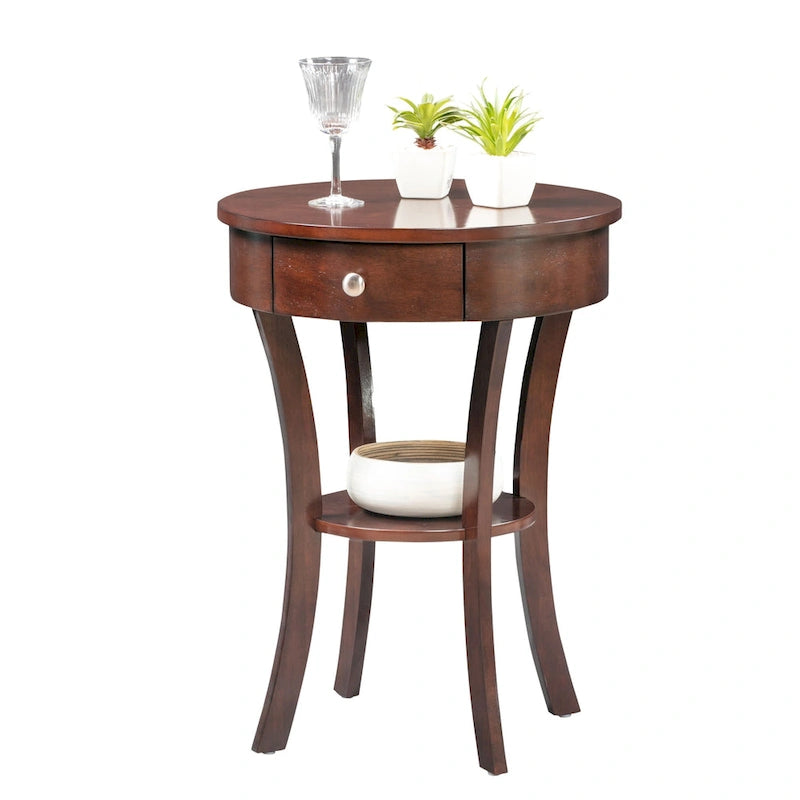 Convenience Concepts Classic Accents Schaffer 1 Drawer End Table with Shelf