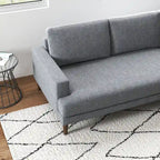 Harman Modern Living Room Fabric Corner Sectional Couch