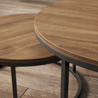 Nathan James Stella Round Nesting Coffee Table Set of 2