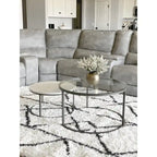 Nathan James Stella Round Nesting Coffee Table Set of 2