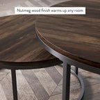 Nathan James Stella Round Nesting Coffee Table Set of 2