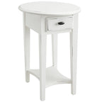 Hardwood Oval Side Table