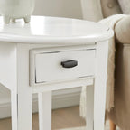 Hardwood Oval Side Table