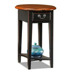 Hardwood Oval Side Table