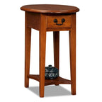 Hardwood Oval Side Table