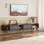 Modern TV Stand up to for 85 inch TVs Entertainment Center with Storage - 80 inch