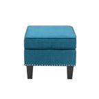 Porthos Home Yule Fabric Accent Ottoman Footstool