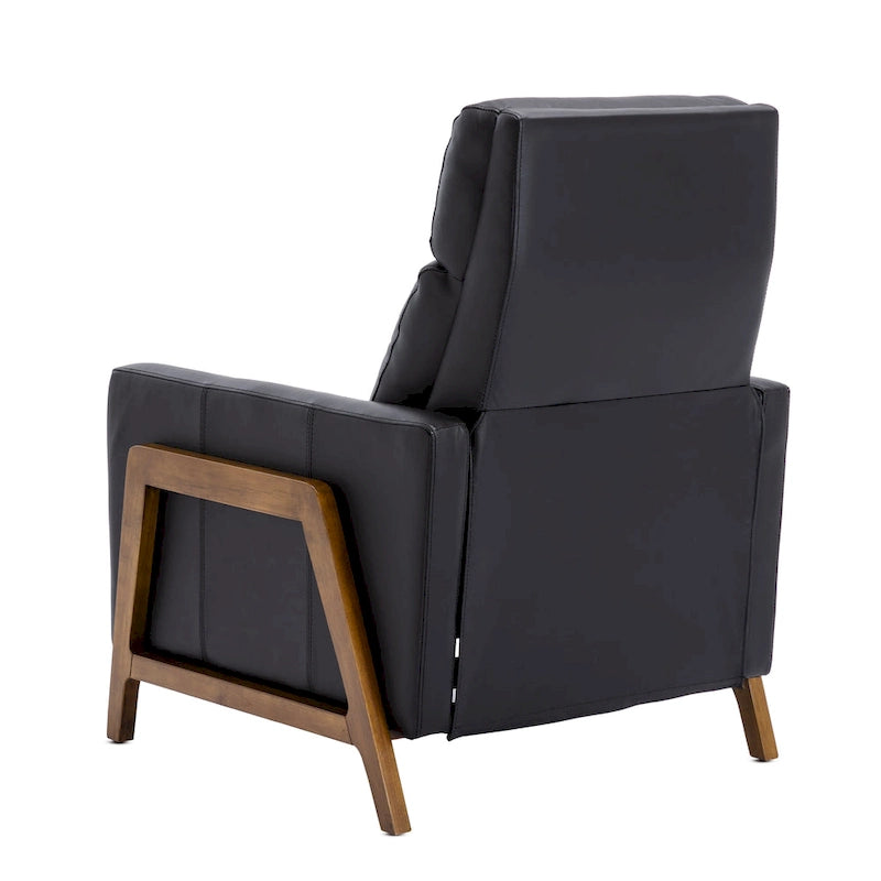 Roland Top Grain Leather Push Back Recliner by Greyson Living