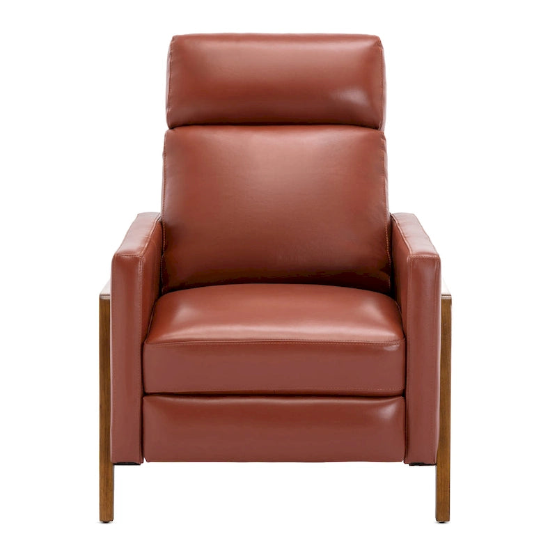 Roland Top Grain Leather Push Back Recliner by Greyson Living