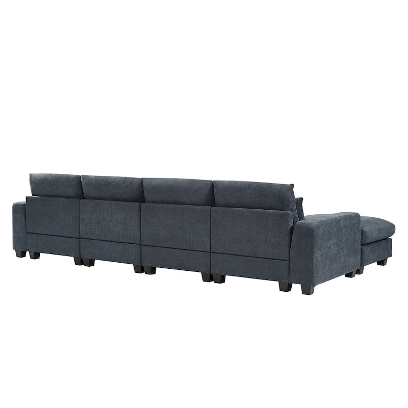 Modern L-Shape Sectional Sofa with Reversible Chaise