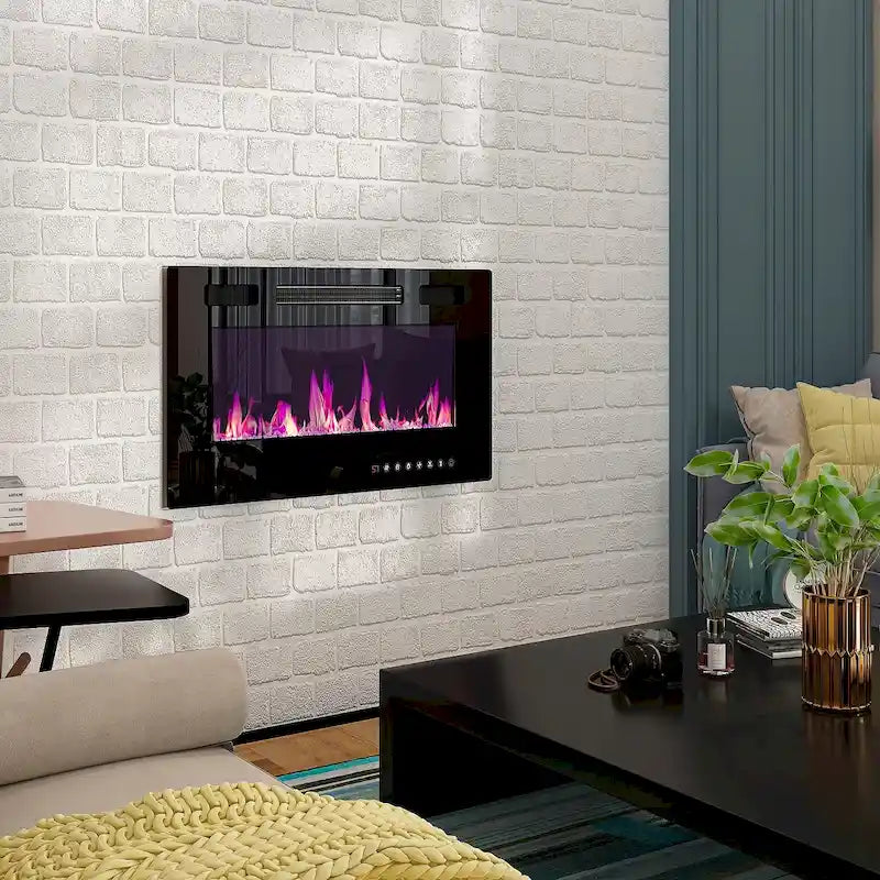 TV Stand/Electric Fireplace Ensemble Cozy Stylish Living Room Solution