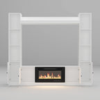 TV Stand/Electric Fireplace Ensemble Cozy Stylish Living Room Solution