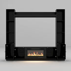 TV Stand/Electric Fireplace Ensemble Cozy Stylish Living Room Solution