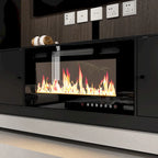 TV Stand/Electric Fireplace Ensemble Cozy Stylish Living Room Solution