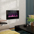 TV Stand/Electric Fireplace Ensemble Cozy Stylish Living Room Solution