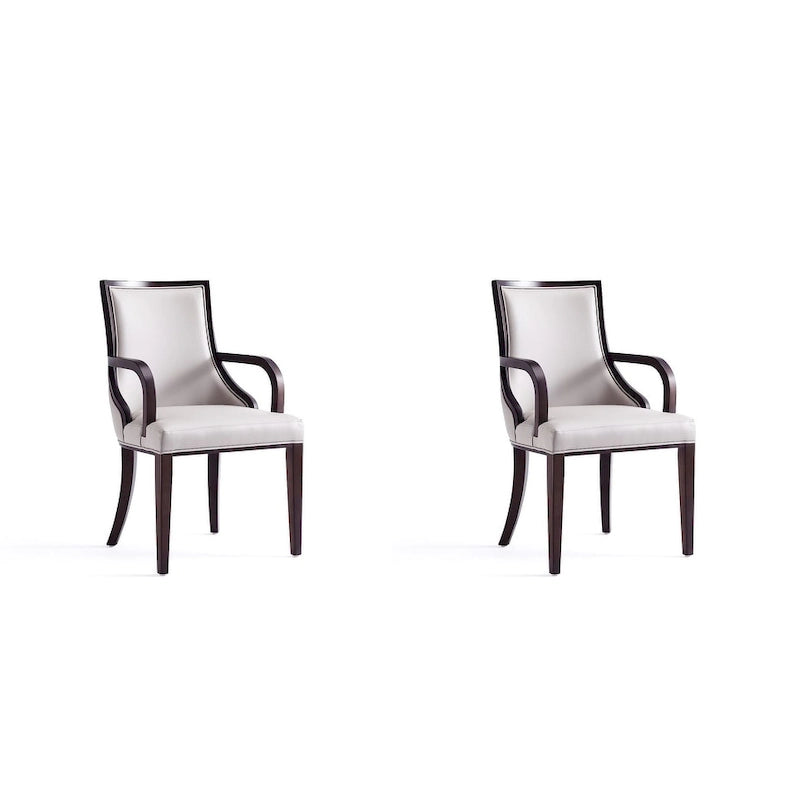 Grand Faux Leather Dining Armchair