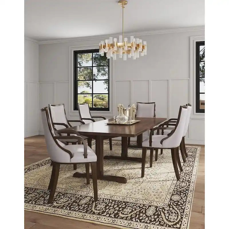 Grand Faux Leather Dining Armchair