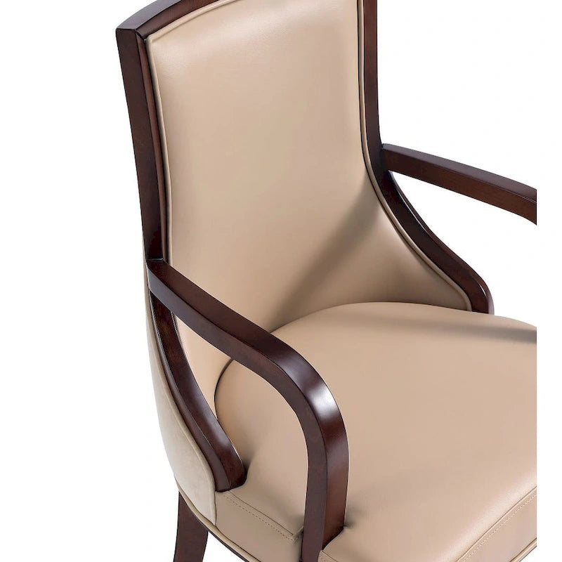 Grand Faux Leather Dining Armchair