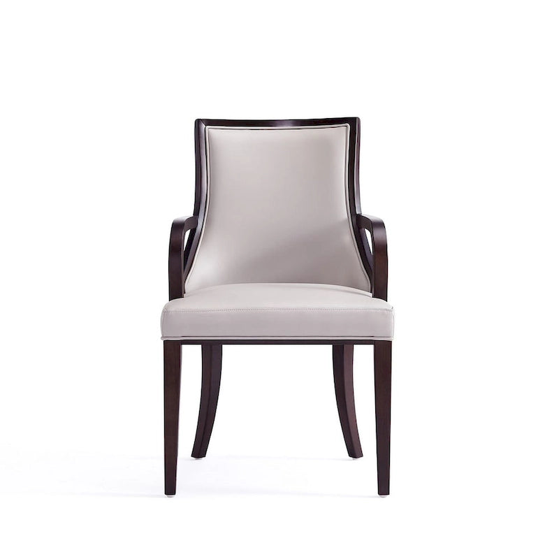 Grand Faux Leather Dining Armchair