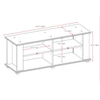 Black TV Stand, accommodates TVs up to 55 or 75