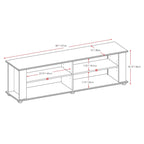 Black TV Stand, accommodates TVs up to 55 or 75