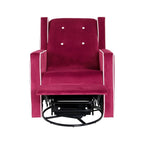 Octavia Solid Wood Microfiber Swivel Glider Rocker Recliner Chair, For Living Room, Bed Room