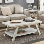 Roundhill Furniture Athens Contemporary 3-pc. Replicated Wood Shelf Table Set
