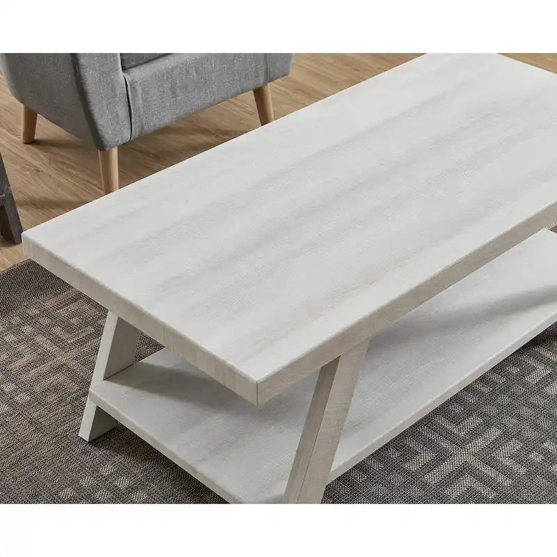 Roundhill Furniture Athens Contemporary 3-pc. Replicated Wood Shelf Table Set