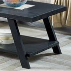 Roundhill Furniture Athens Contemporary 3-pc. Replicated Wood Shelf Table Set