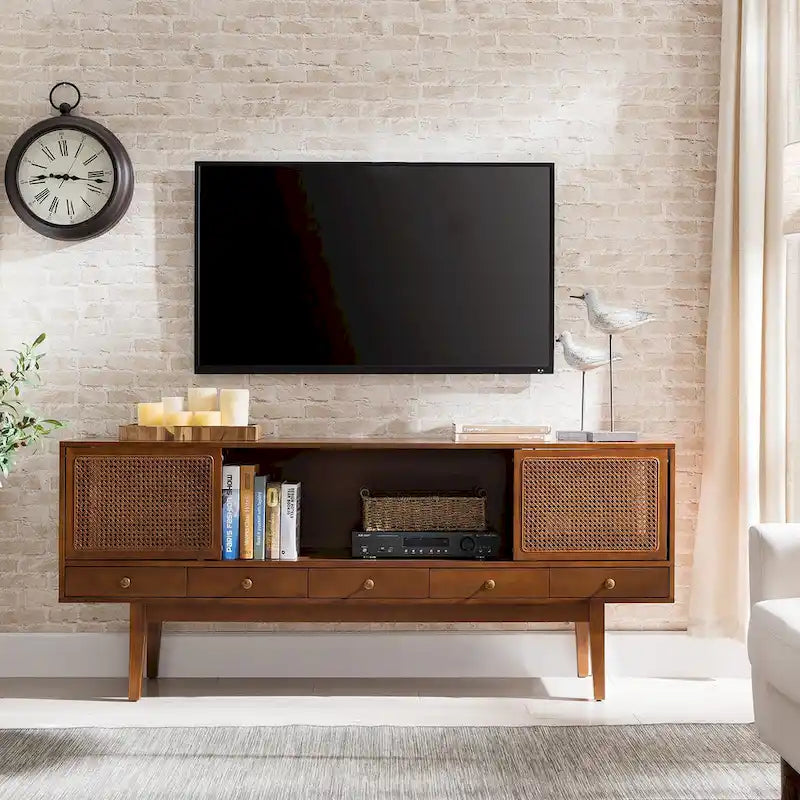  Mid-century Modern TV Stand Media Console for TV's up to 68