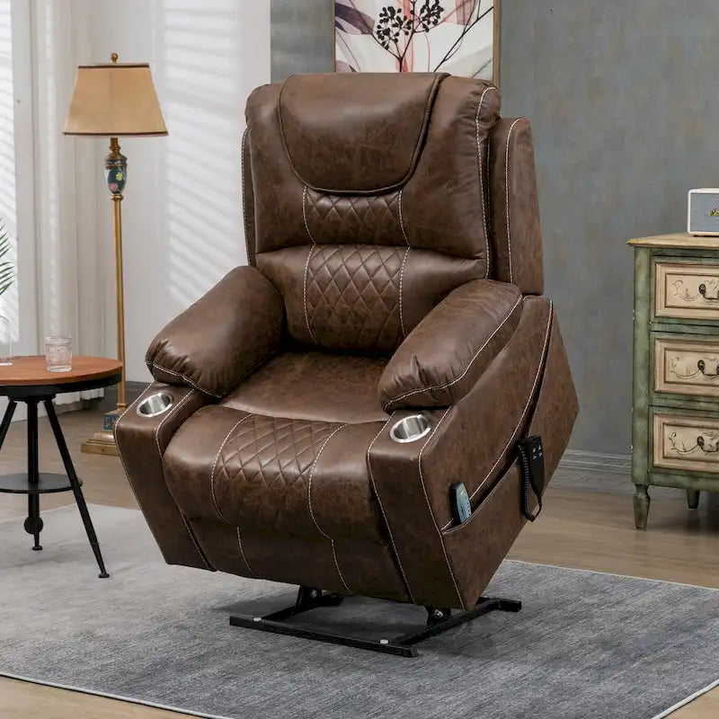 Upgraded Flagship Dual Motor Independent Control Oversized 180 Lay Flat Power Lift Recliner Chair