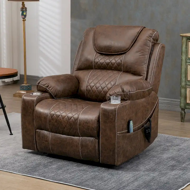 Upgraded Flagship Dual Motor Independent Control Oversized 180 Lay Flat Power Lift Recliner Chair