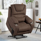 Upgraded Flagship Dual Motor Independent Control Oversized 180 Lay Flat Power Lift Recliner Chair