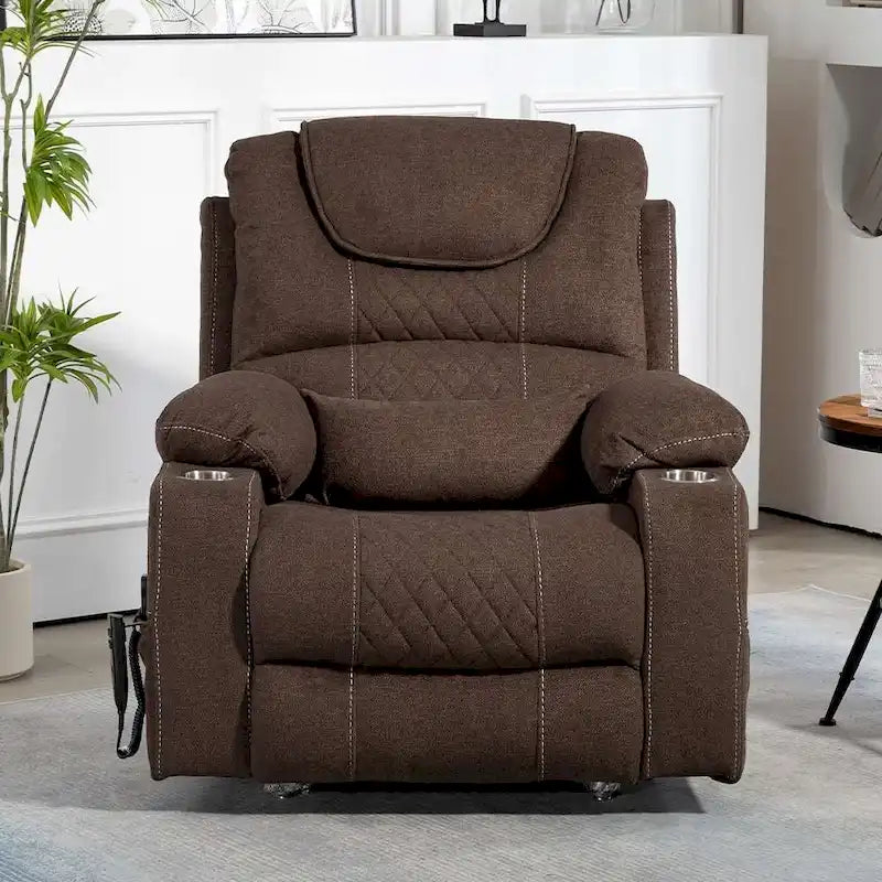 Upgraded Flagship Dual Motor Independent Control Oversized 180 Lay Flat Power Lift Recliner Chair