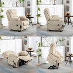 Upgraded Flagship Dual Motor Independent Control Oversized 180 Lay Flat Power Lift Recliner Chair