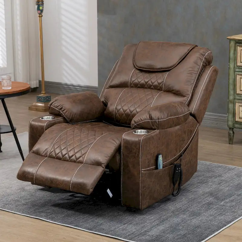 Upgraded Flagship Dual Motor Independent Control Oversized 180 Lay Flat Power Lift Recliner Chair